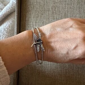 Plunder Silver and Black Dragonfly Bracelet
